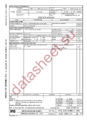 W.FL-2LPG-062N2D-A-(500) datasheet  